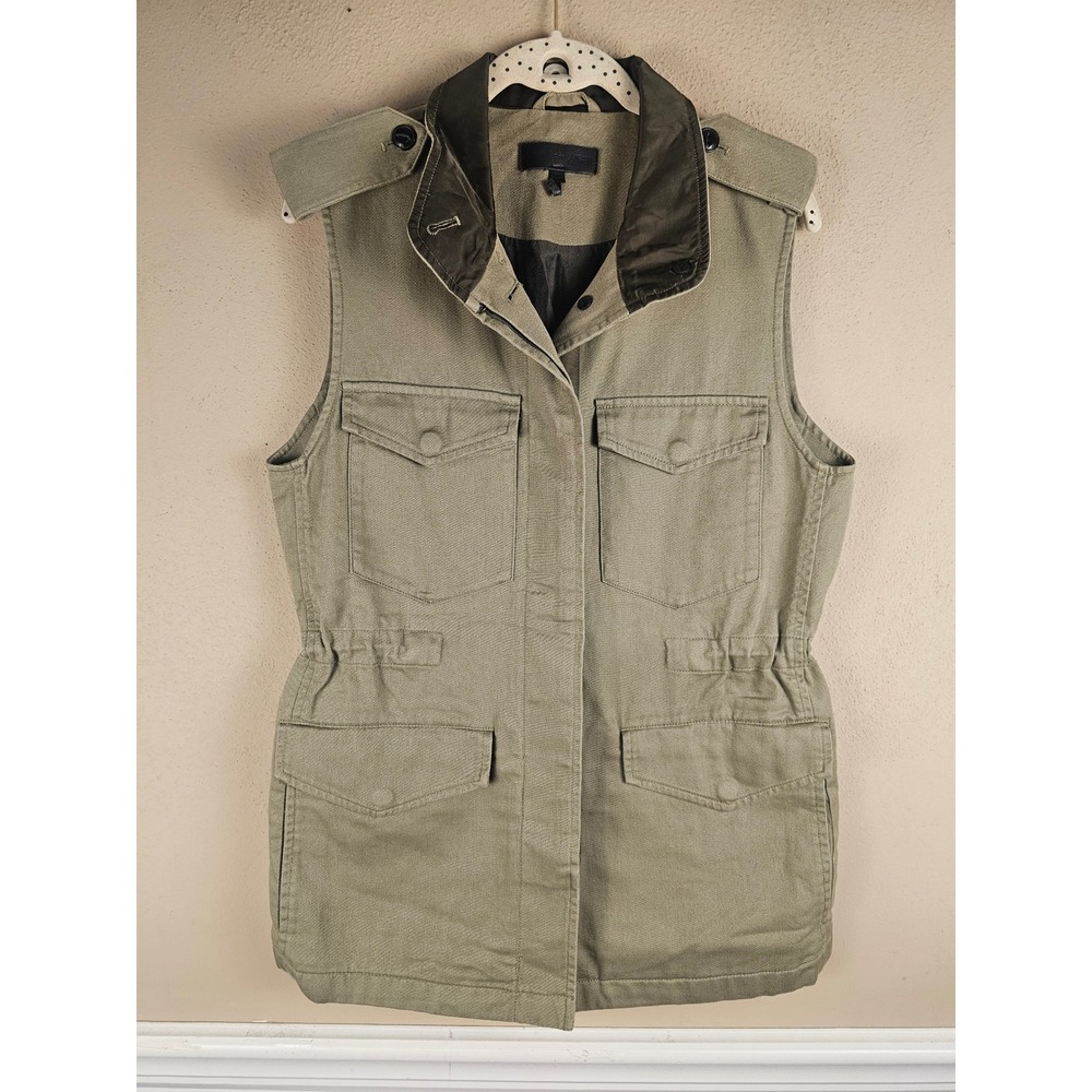 Rag‎ & Bone Jean Womens Khaki Green Utility Vest Medium